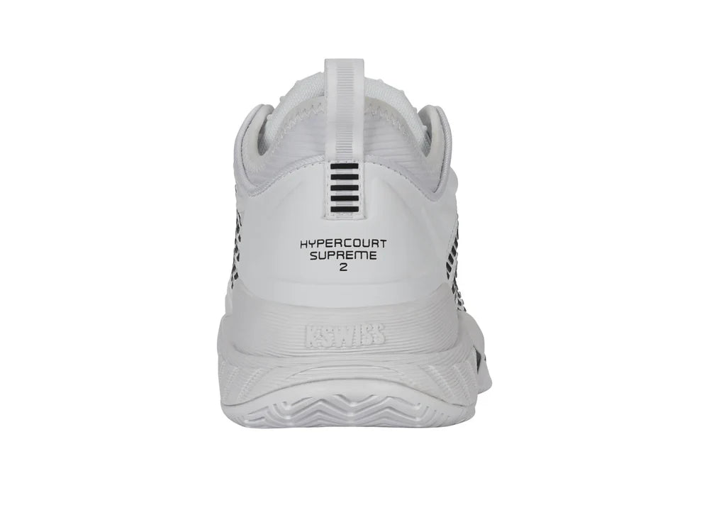 Kswiss Men's Hypercourt Supreme 2 Tennis Shoes in White/Black