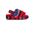 Women's UGG Fluff Yeah Slide Cali Collage Red (1118164-RED)