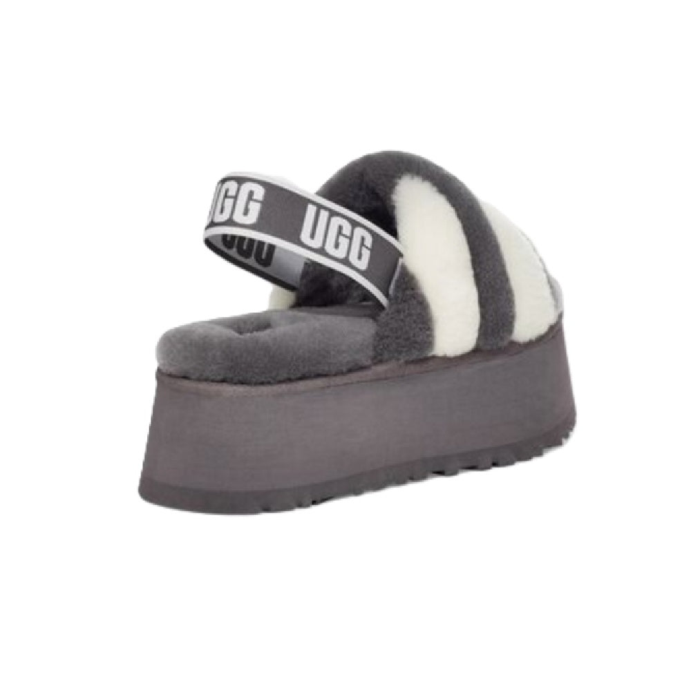 Women's UGG Disco Stripe Slide Gray White (1120875-SWCM)