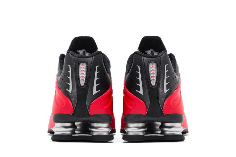 Nike Shox R4 University Red Black Metallic Silver