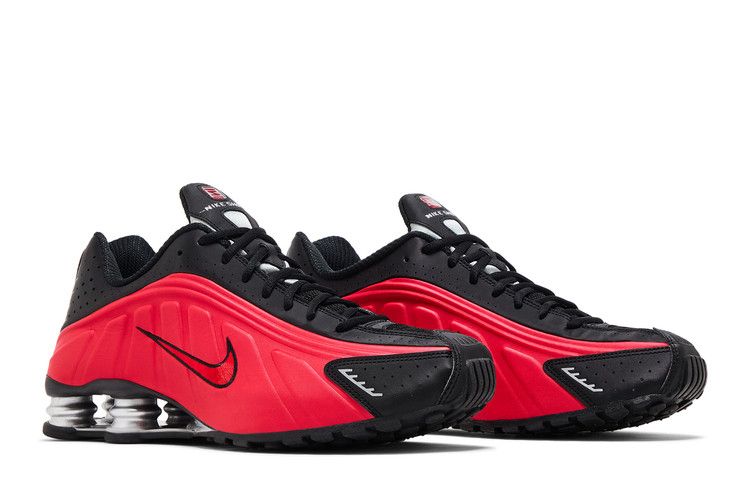 Nike Shox R4 University Red Black Metallic Silver