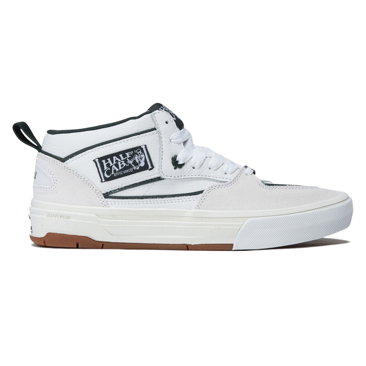 Vans Skate Half Cab Wafflecup Shoes - Una White/Gum