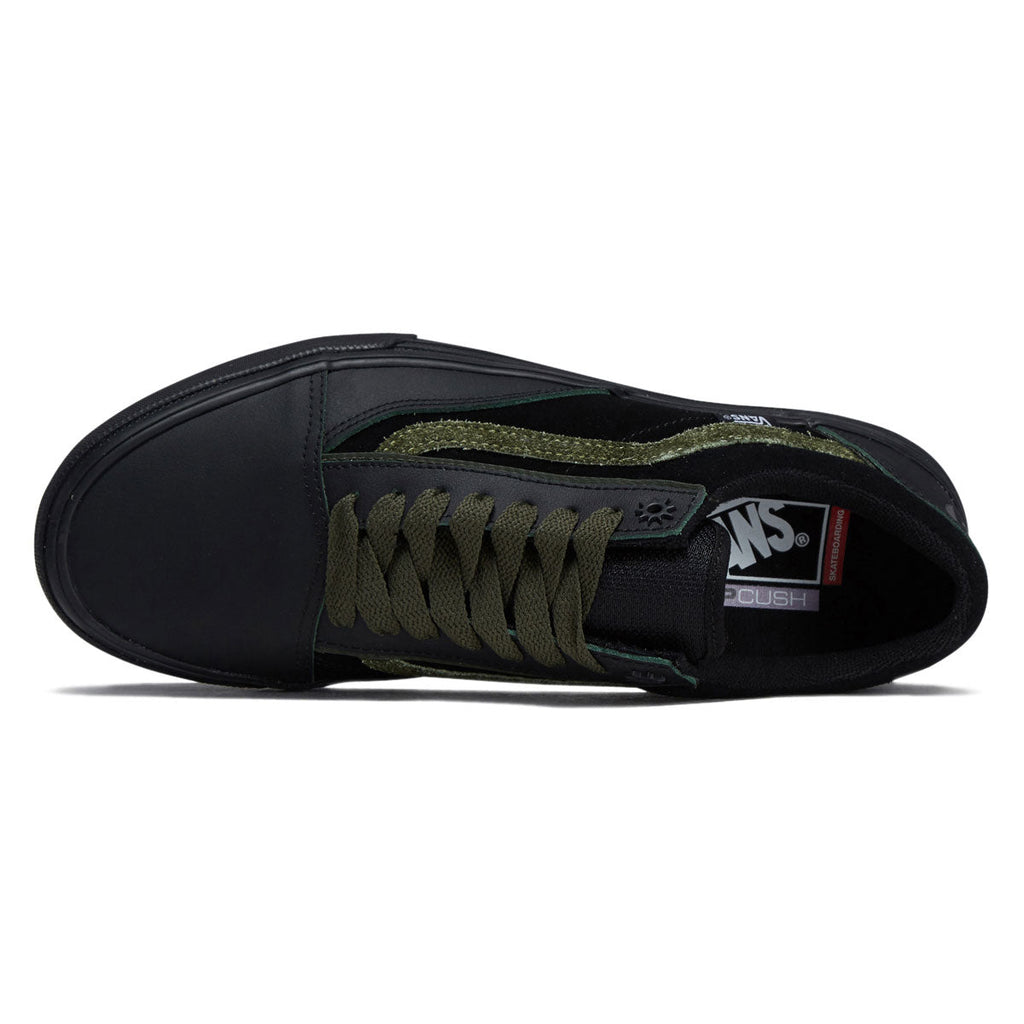 Vans Skate Old Skool Wafflecup Shoes - Willow Green/Black
