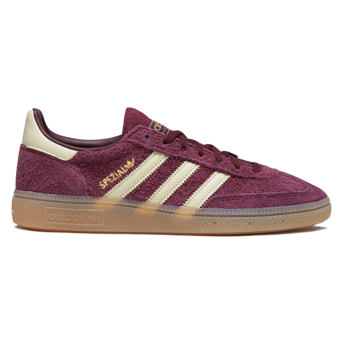 Adidas Womens Handball Spezial Shoes - Maroon/Warm Vanilla/Gold Metallic