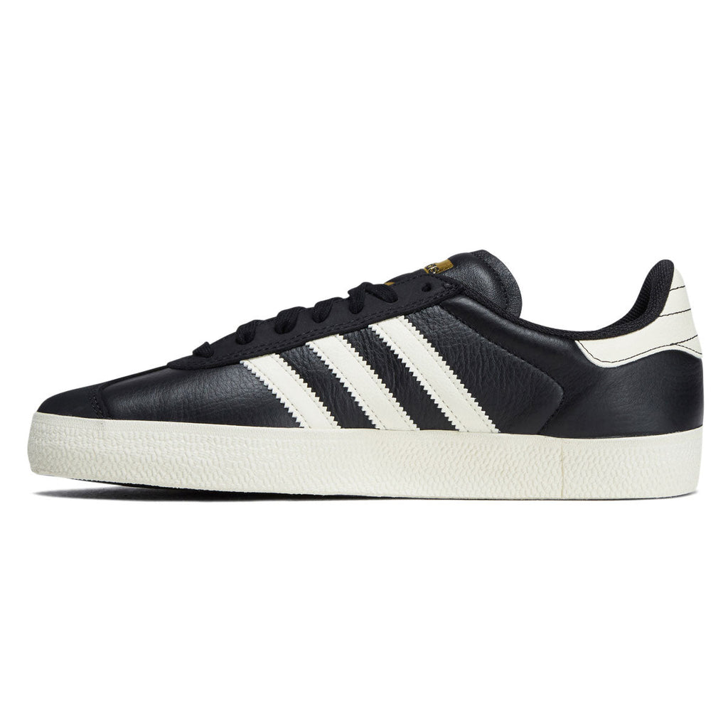Adidas Gazelle ADV Shoes - Core Black/Cream White/Gold Metallic