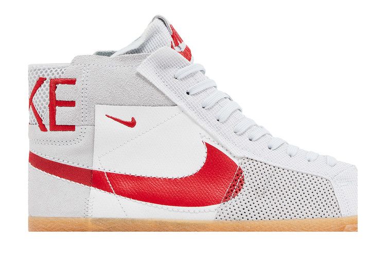Nike SB Zoom Blazer Mid Premium Deconstructed White University Red Gum