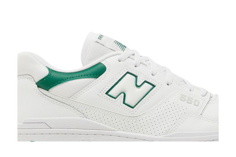 New Balance 550 White Classic Green