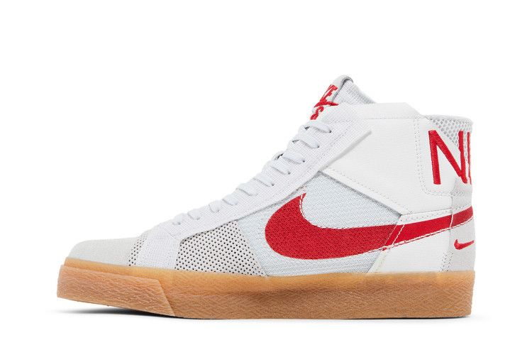Nike SB Zoom Blazer Mid Premium Deconstructed White University Red Gum