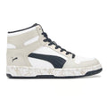 Men's Puma Rebound Layup Atypical Wide Puma White-Black-Gray Violet (405951 01)