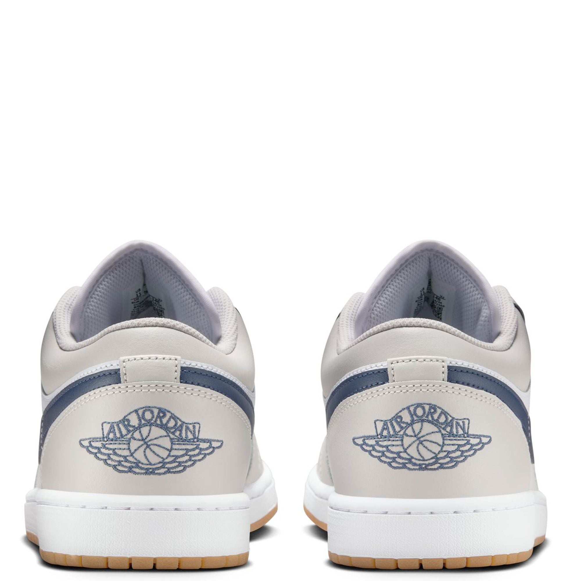 Men's Jordan 1 Low White/Midnight Navy (553558 146)