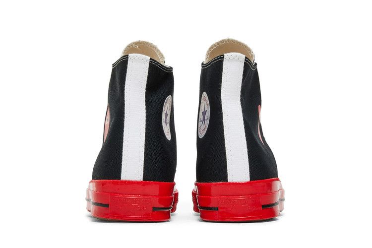 Converse Chuck Taylor All Star 70 Hi Comme des Garcons PLAY Black Red Midsole