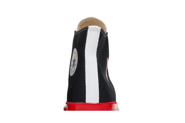 Converse Chuck Taylor All Star 70 Hi Comme des Garcons PLAY Black Red Midsole