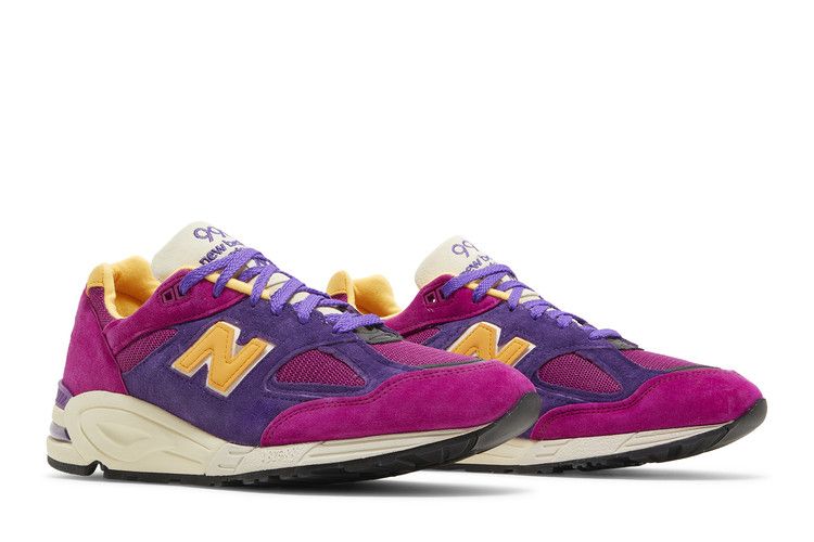 New Balance 990v2 MiUSA Teddy Santis Purple Yellow