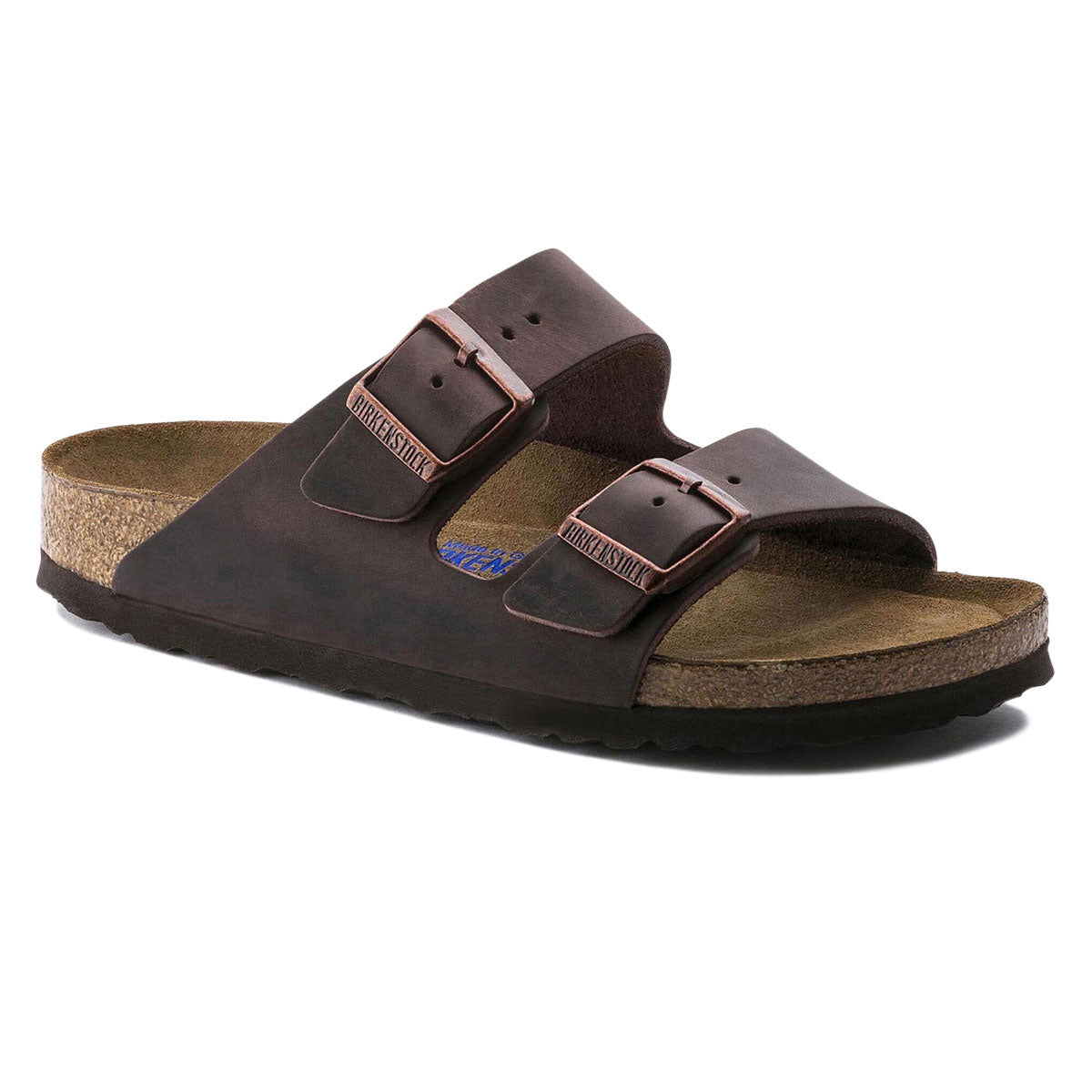 Birkenstock Womens Arizona Soft Footbed Sandals Shoes - Habana Oiled Leather
