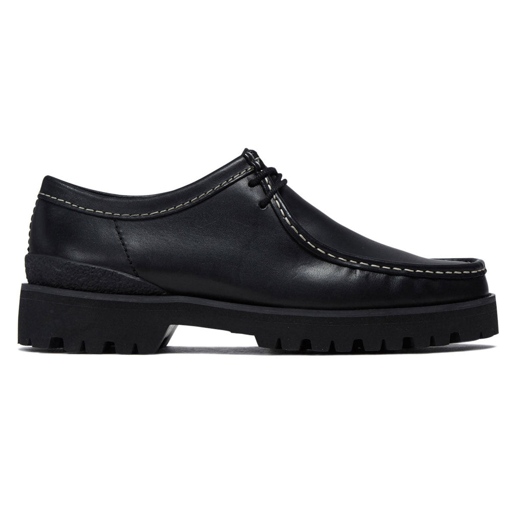 Clarks Wallabee Yukoner Shoes - Black Leather