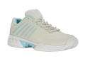 K-Swiss Women's Hypercourt Express 2 Tennis Shoes in Vaporous Gray/White/Blue Glow