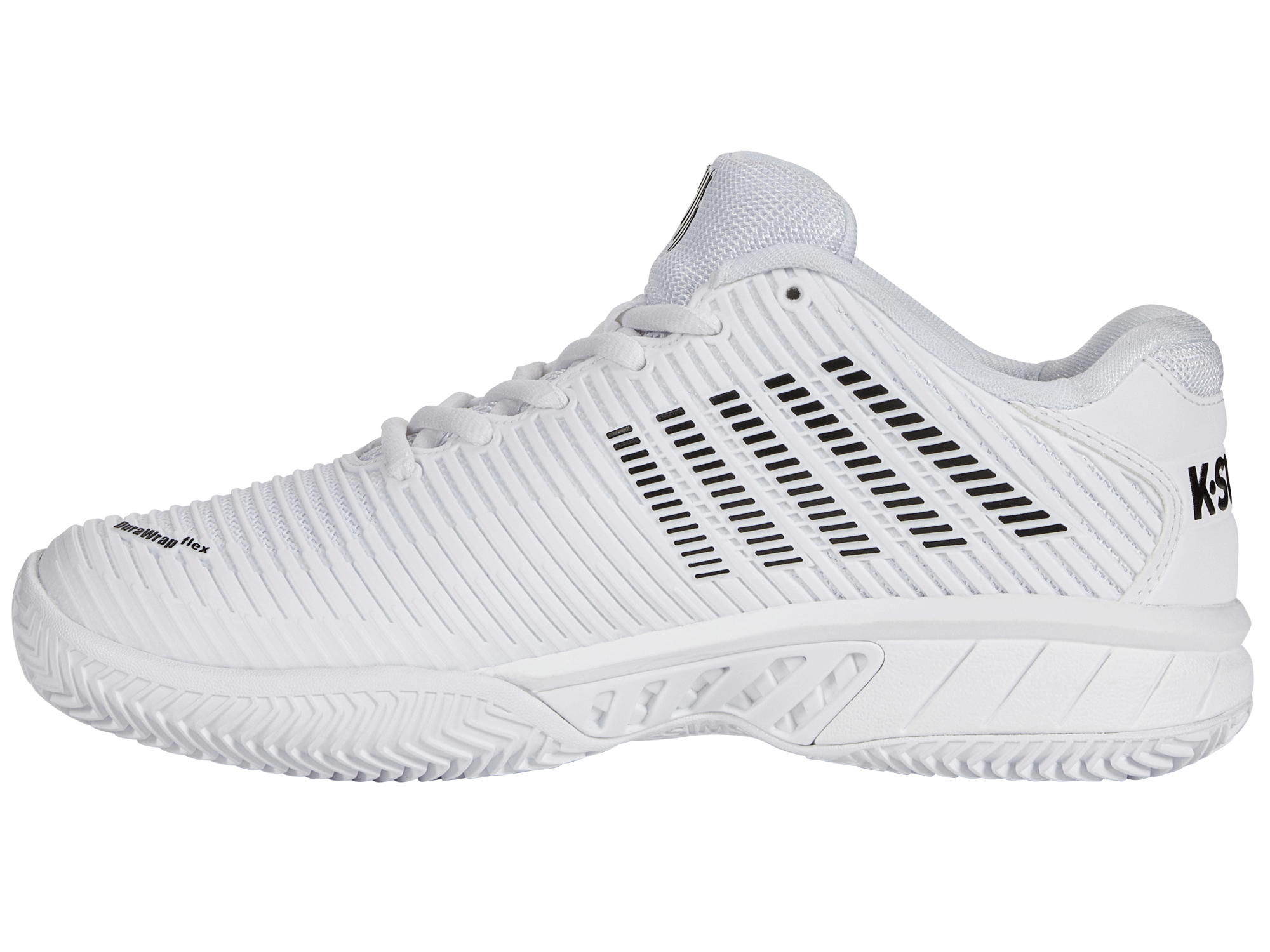 K-Swiss Women's Hypercourt Express 2 Clay HB Tennis Shoes in White/Black