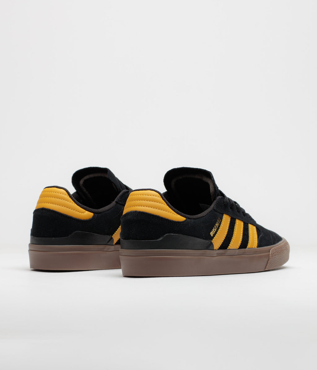 Adidas Busenitz Vulc II Shoes - Core Black / Preloved Yellow / Gum4