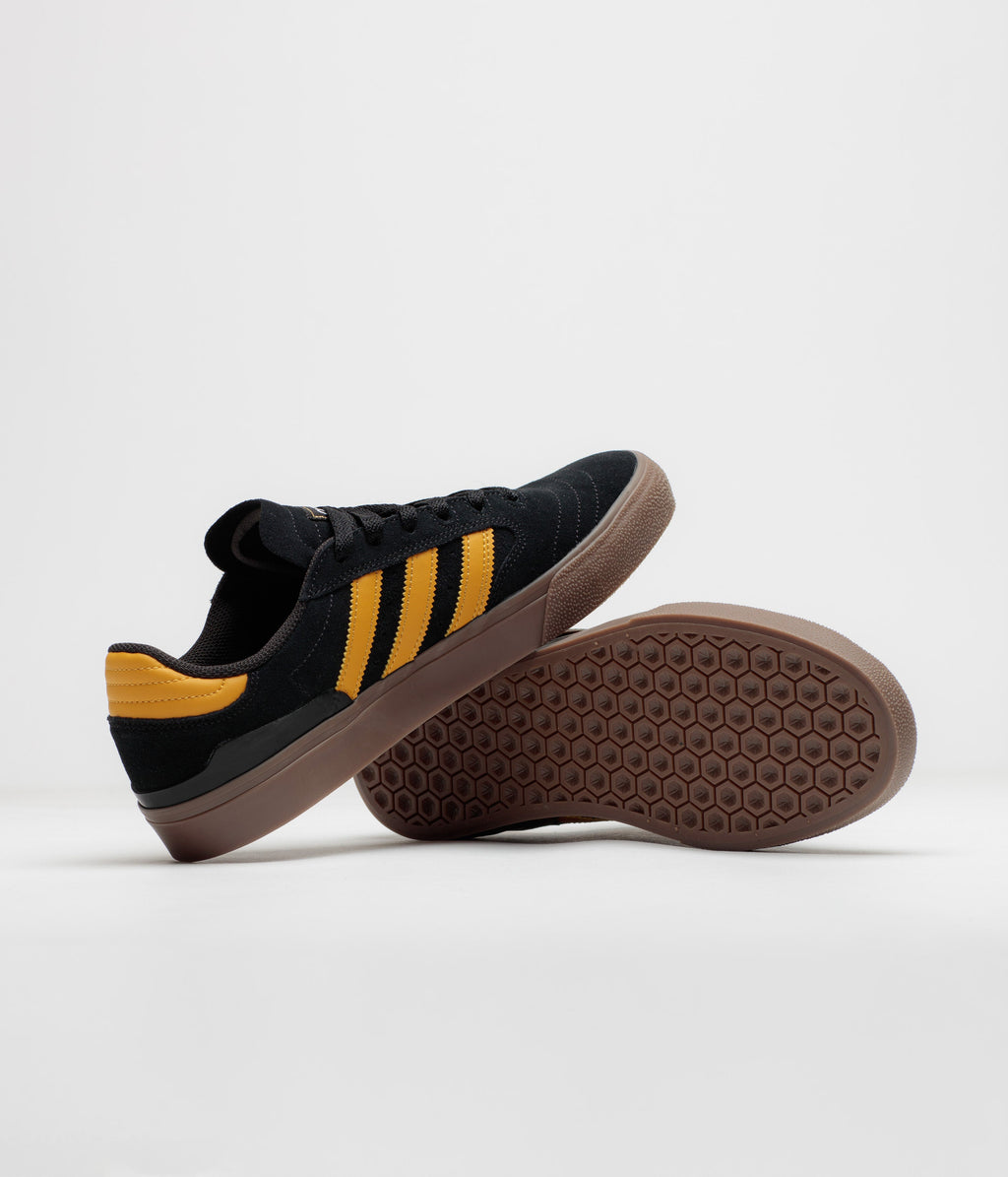 Adidas Busenitz Vulc II Shoes - Core Black / Preloved Yellow / Gum4
