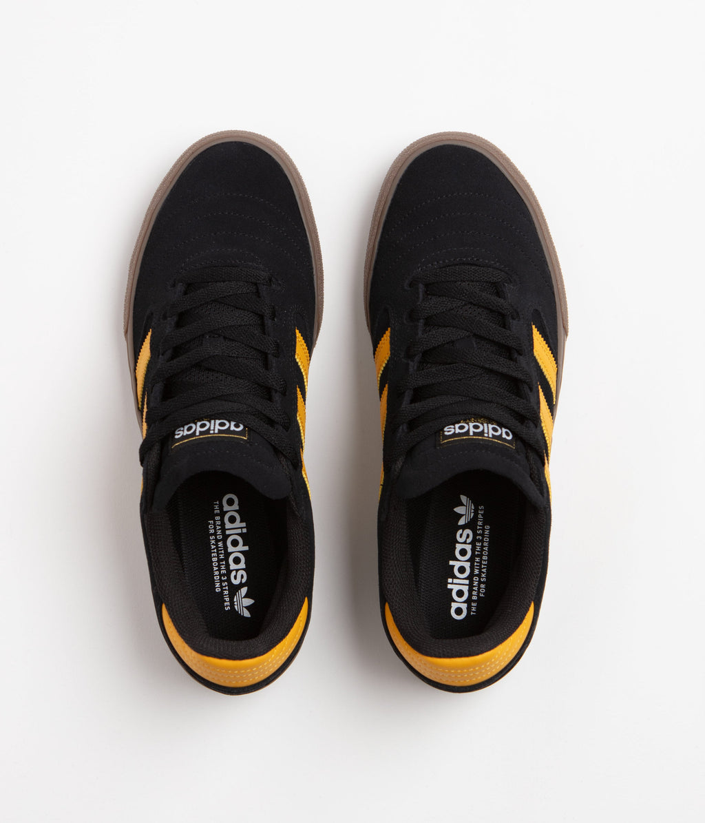 Adidas Busenitz Vulc II Shoes - Core Black / Preloved Yellow / Gum4