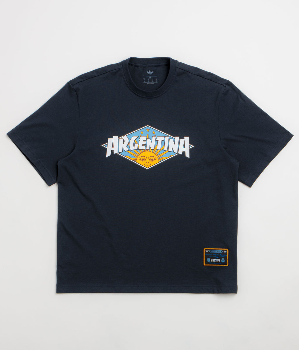 Adidas x Thrasher x AFA Argentina T-Shirt - Night Navy
