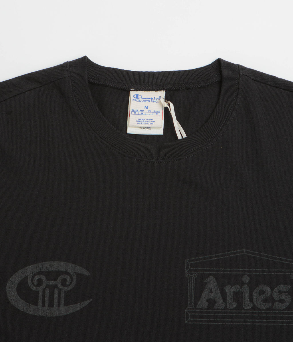Champion x Aries Stars Long Sleeve T-Shirt - Black