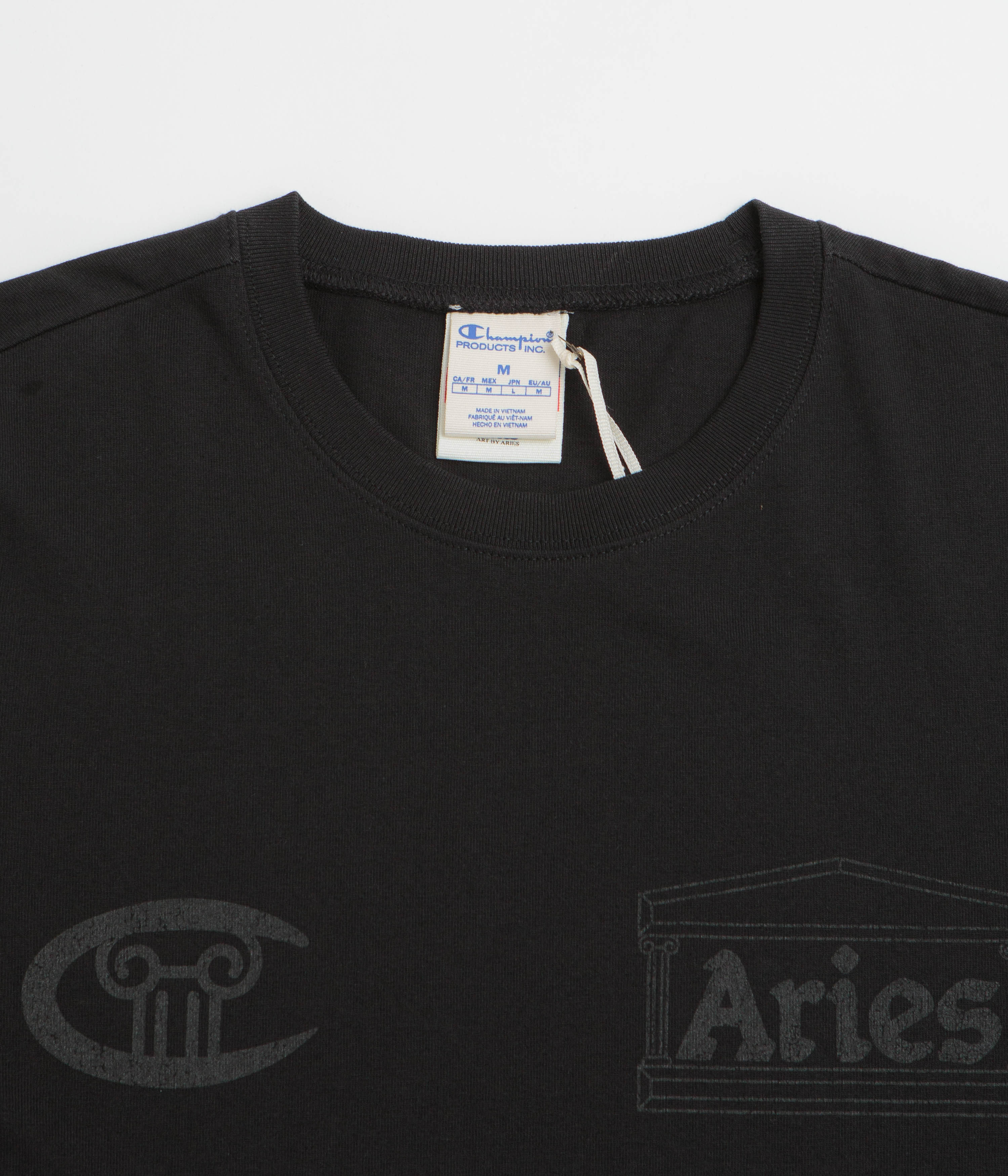 Champion x Aries Stars Long Sleeve T-Shirt - Black