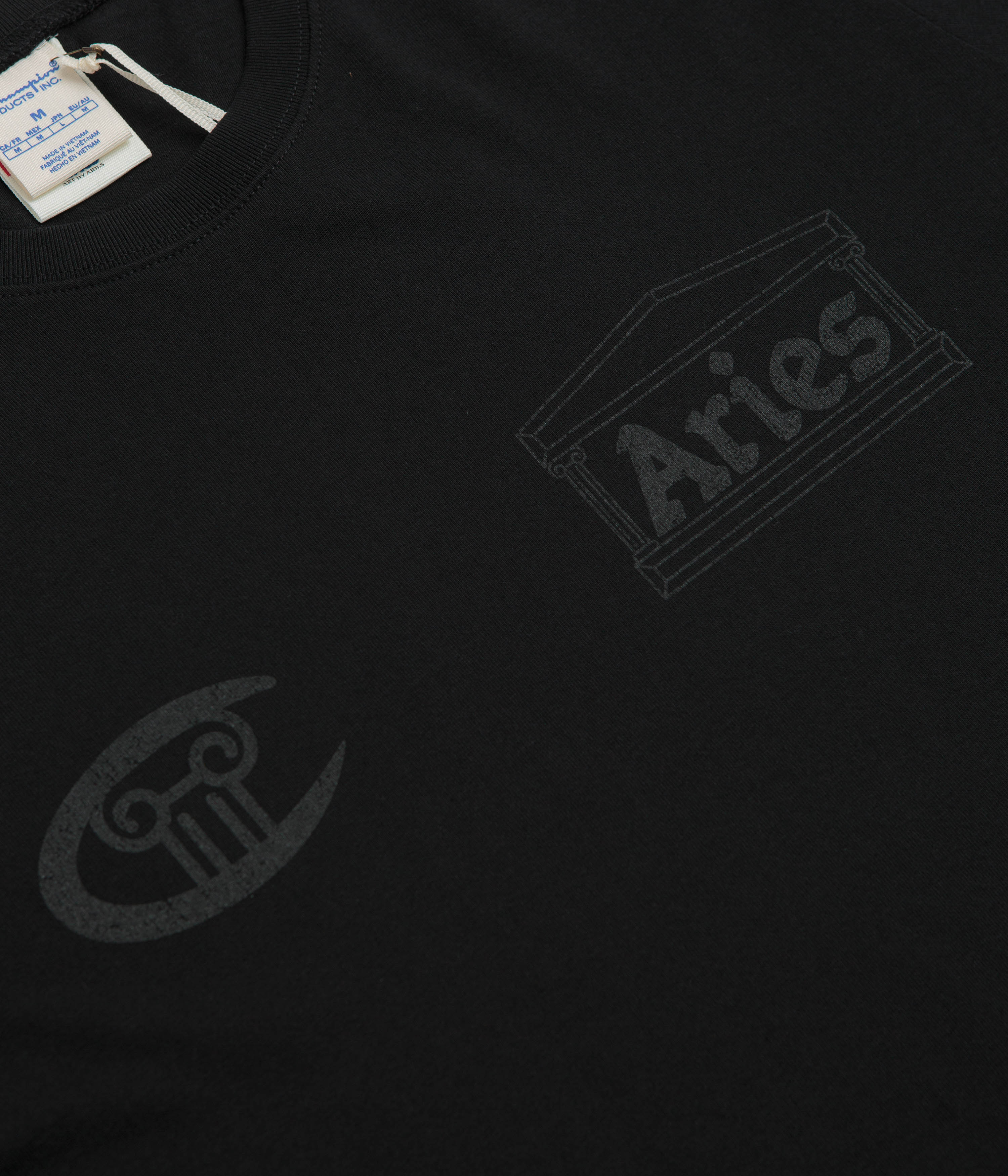 Champion x Aries Stars Long Sleeve T-Shirt - Black