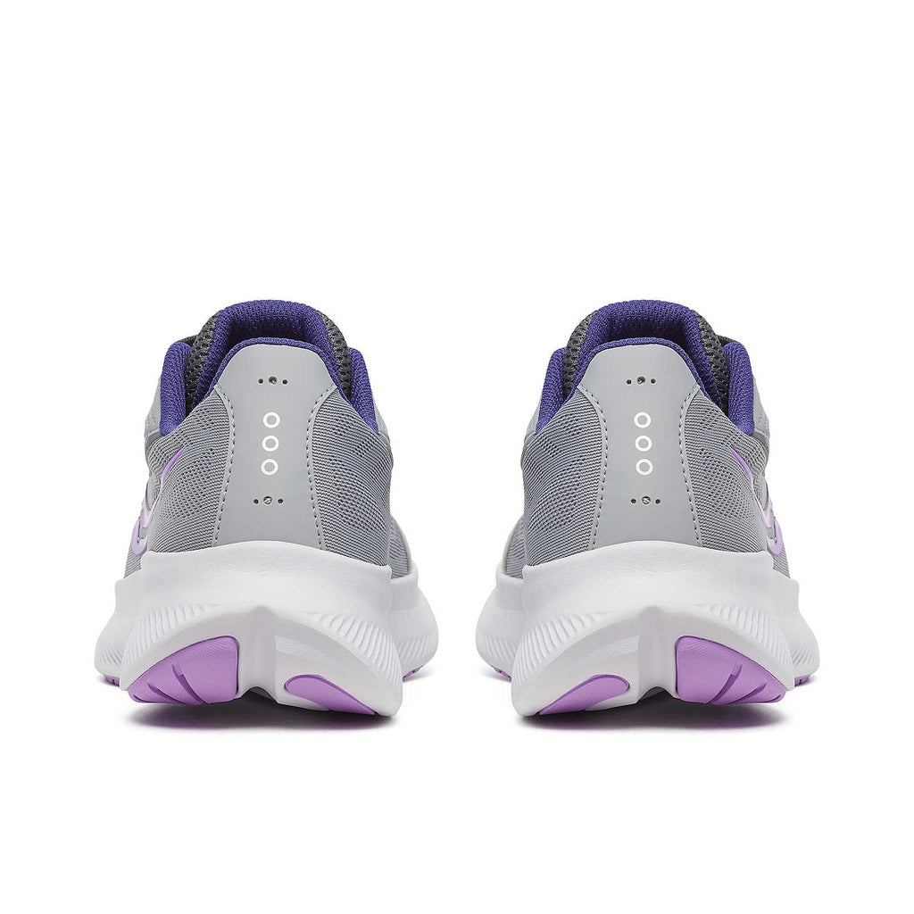 Saucony Women's Cohesion 18 Running Shoes in Fossil/Crocus (Wide)
