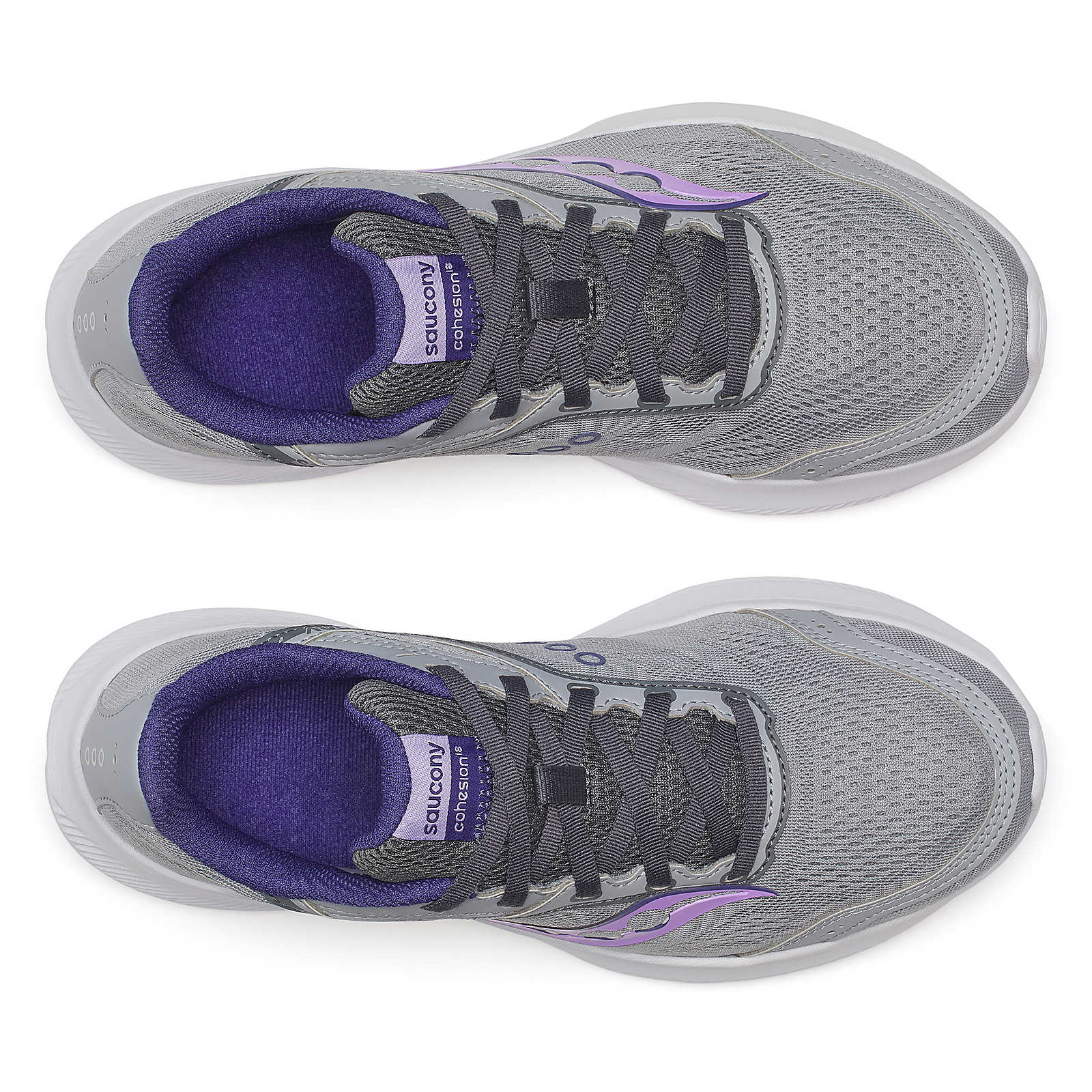 Saucony Women's Cohesion 18 Running Shoes in Fossil/Crocus (Wide)