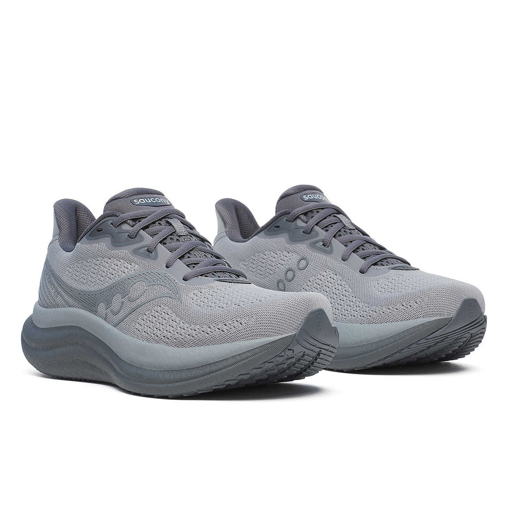 Saucony Men's Triumph 23 Running Shoes in Fossil/Shadow