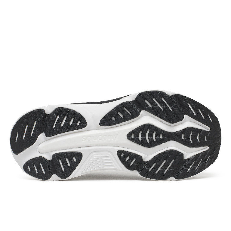 Saucony Women's Hurricane 25 Running Shoes in Black/White (Wide)