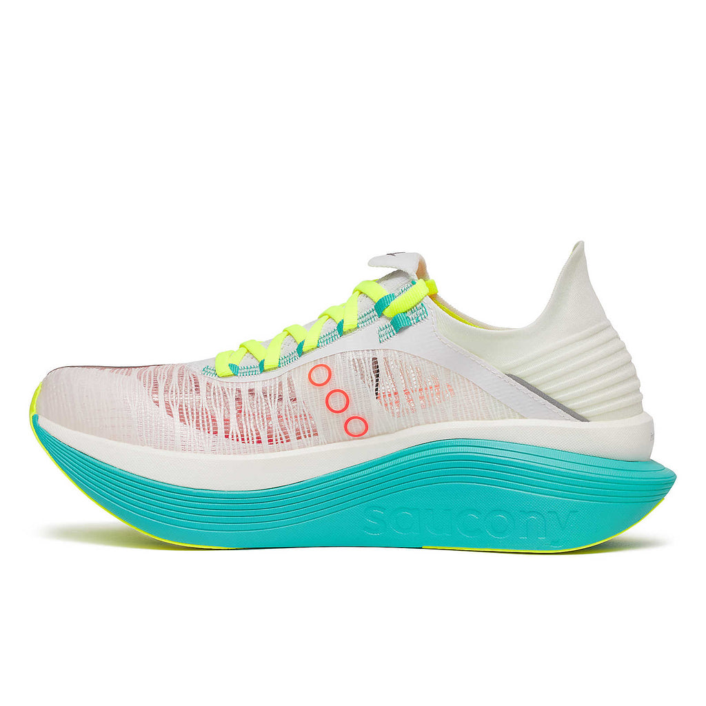 Saucony Unisex Endorphin Elite 2 Running Shoes in White/Mutant