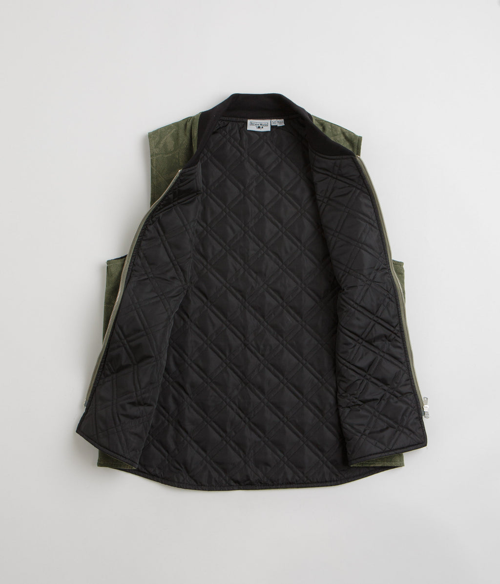 Service Works Xerox Camo Padded Work Vest - Olive