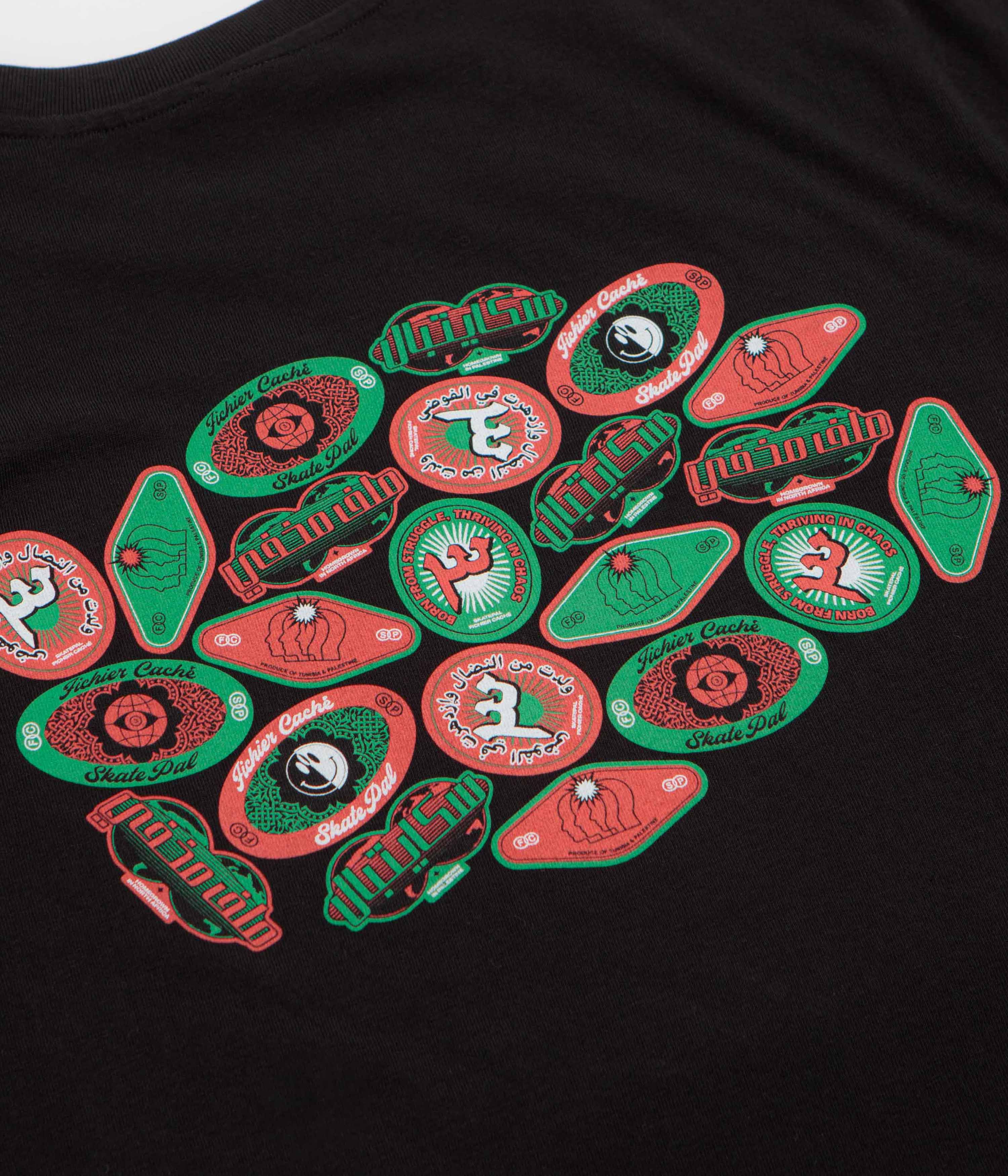 SkatePal x Fichier Cache T-Shirt - Black