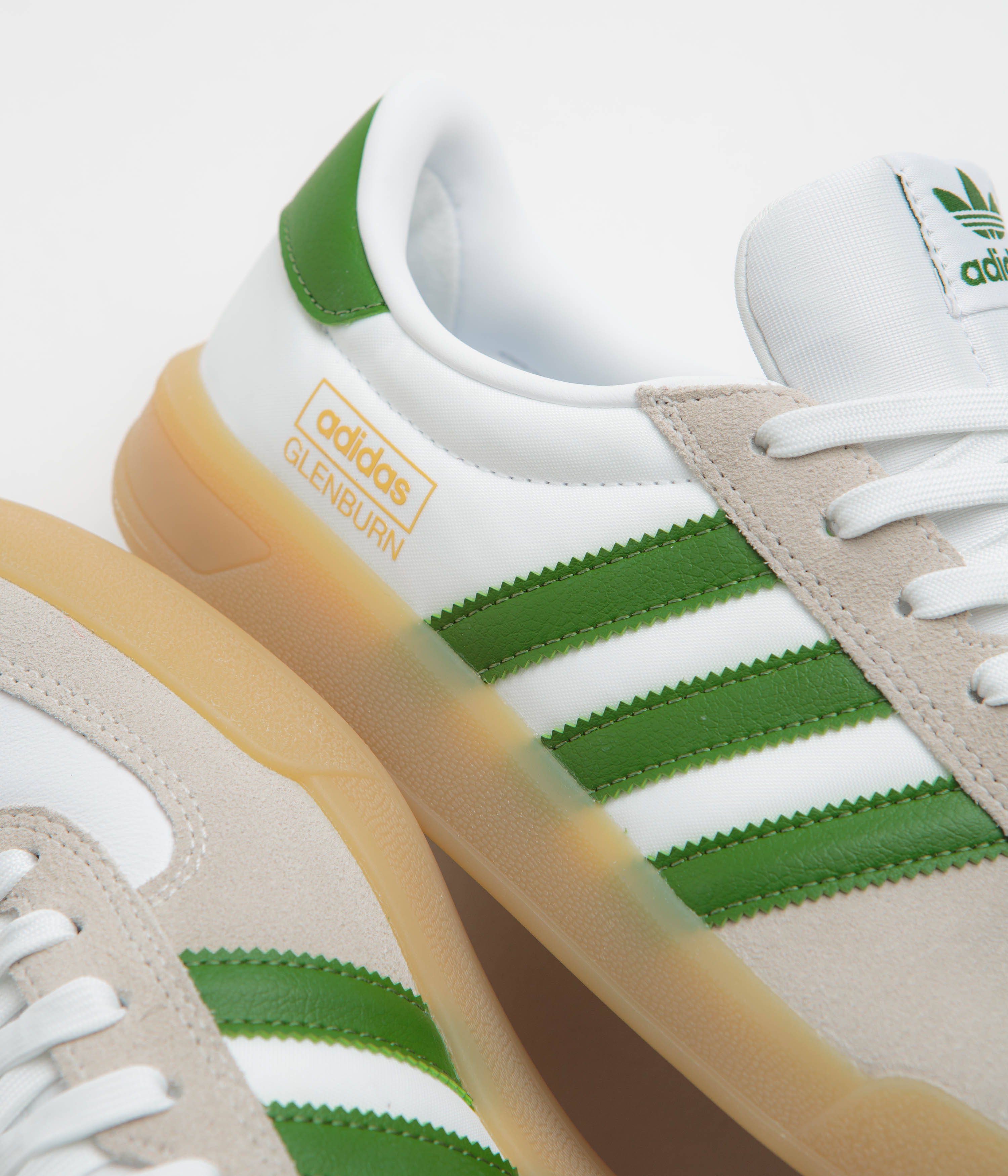 Adidas Glenburn Shoes - FTWR White / Crew Green / Gum3