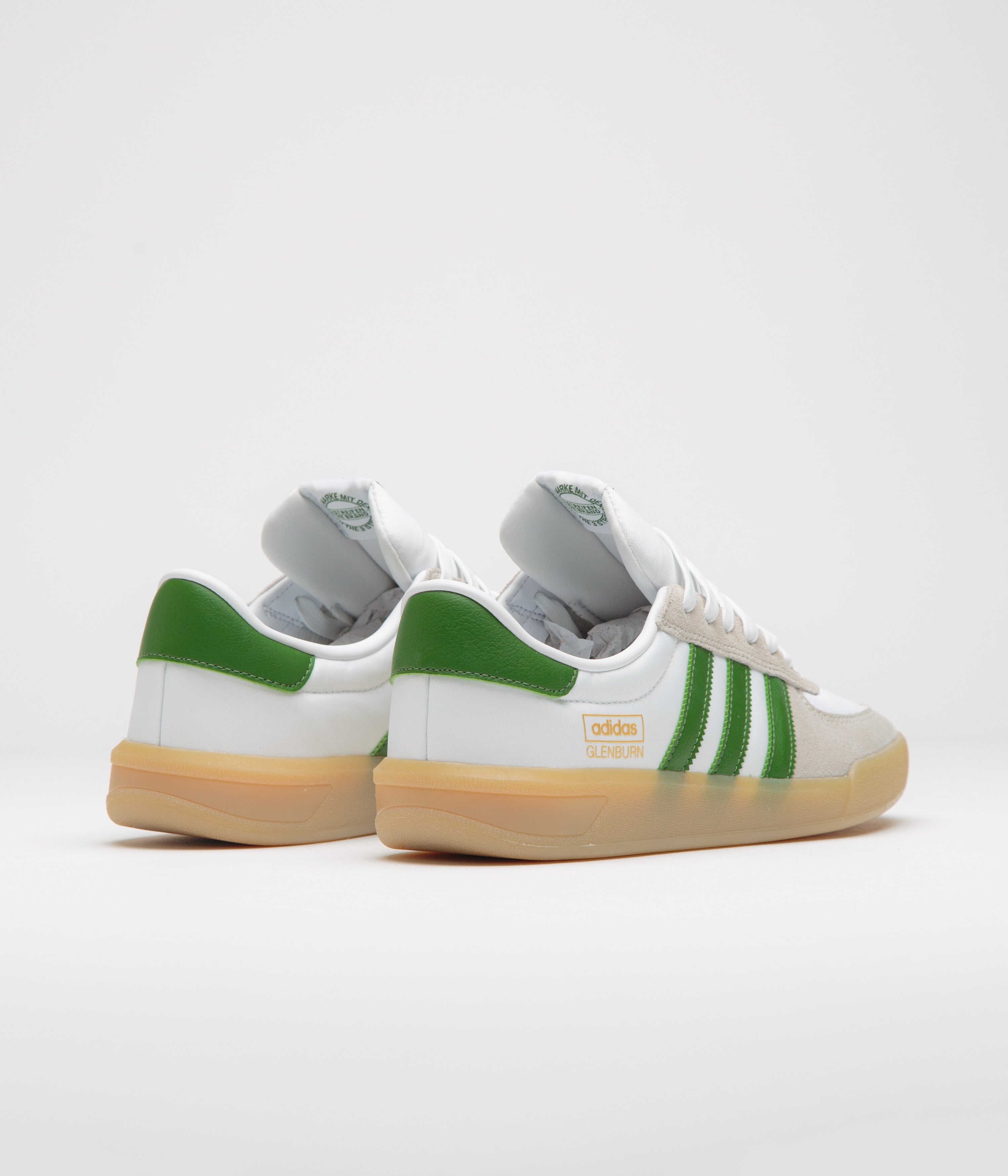 Adidas Glenburn Shoes - FTWR White / Crew Green / Gum3