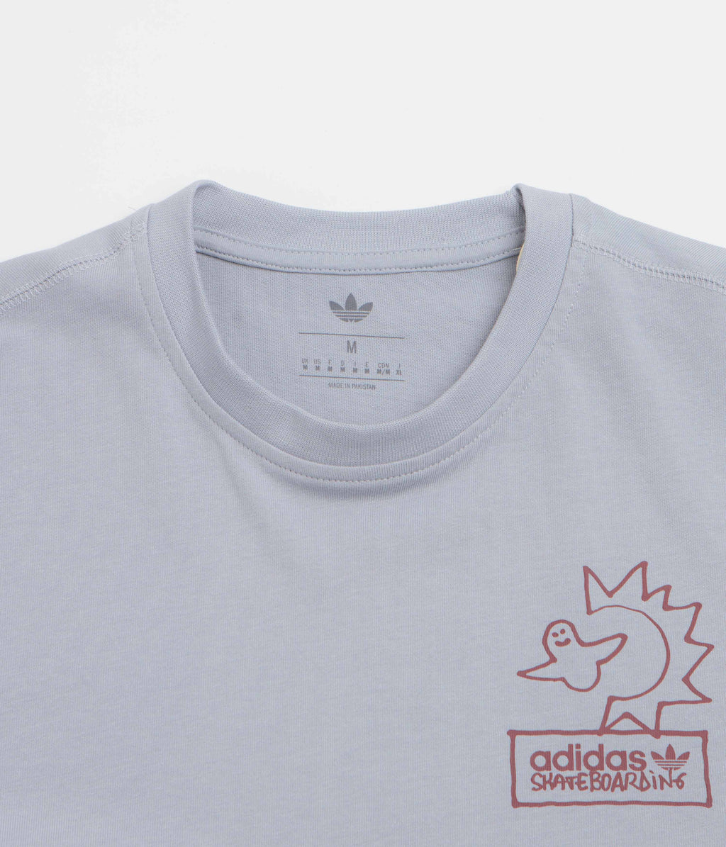 Adidas Gonz NA T-Shirt - Halo Silver / Shadow Red