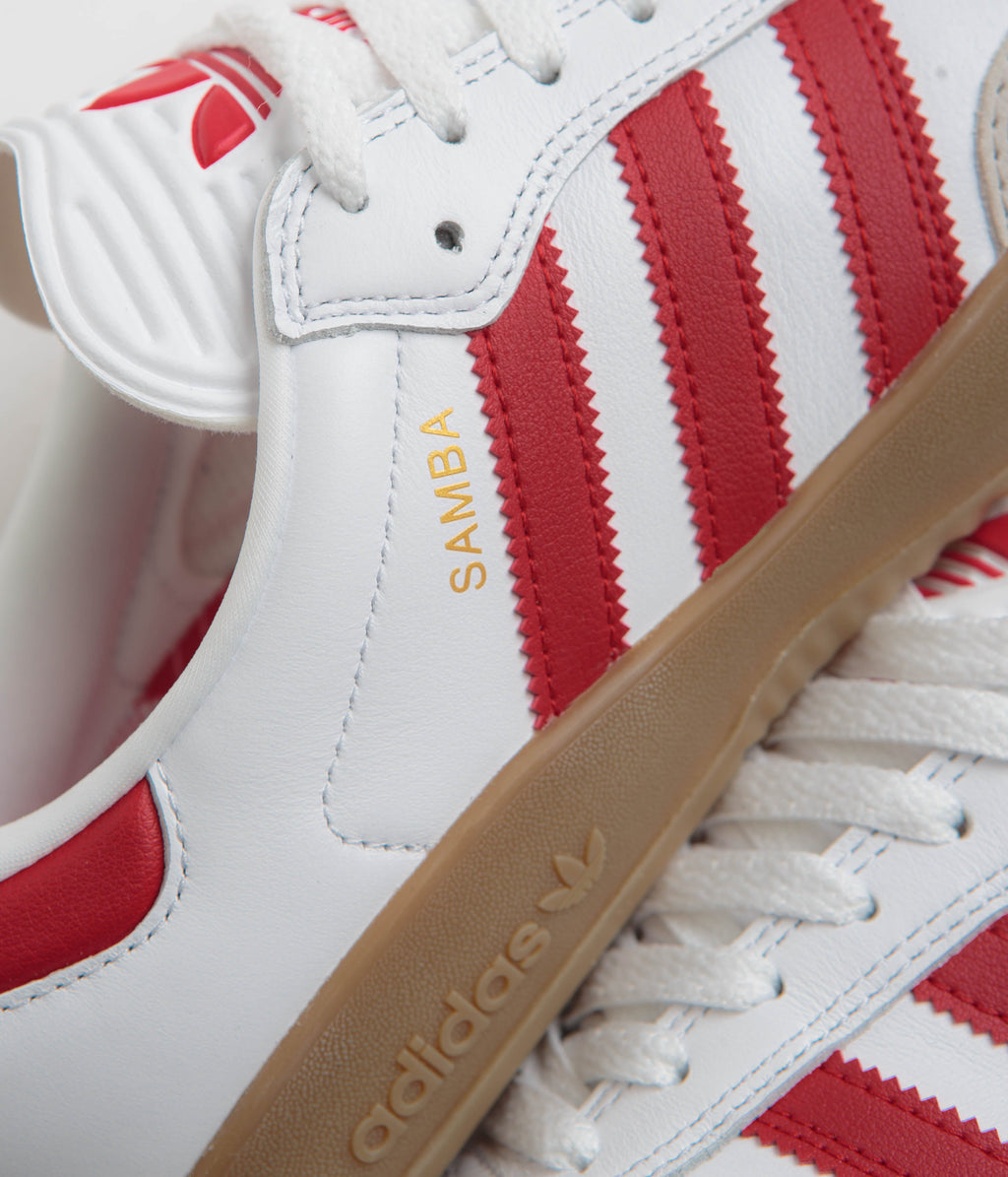 Adidas Puig Samba Shoes - FTWR White / Better Scarlet / Gum4