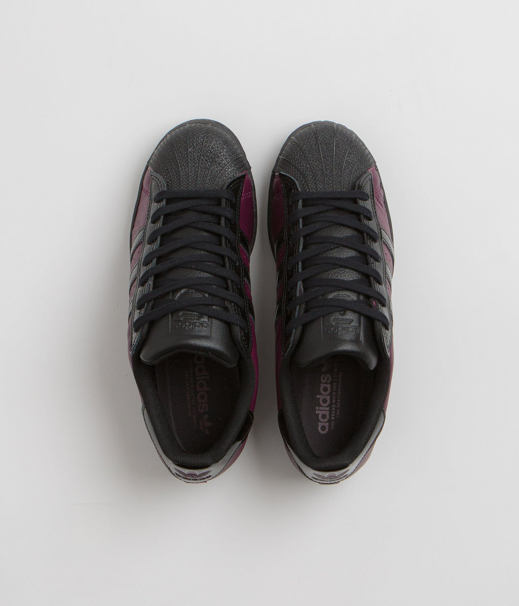 Adidas x Marcos Montoya Superstar ADV Shoes - Red Night / Core Black / Red Night