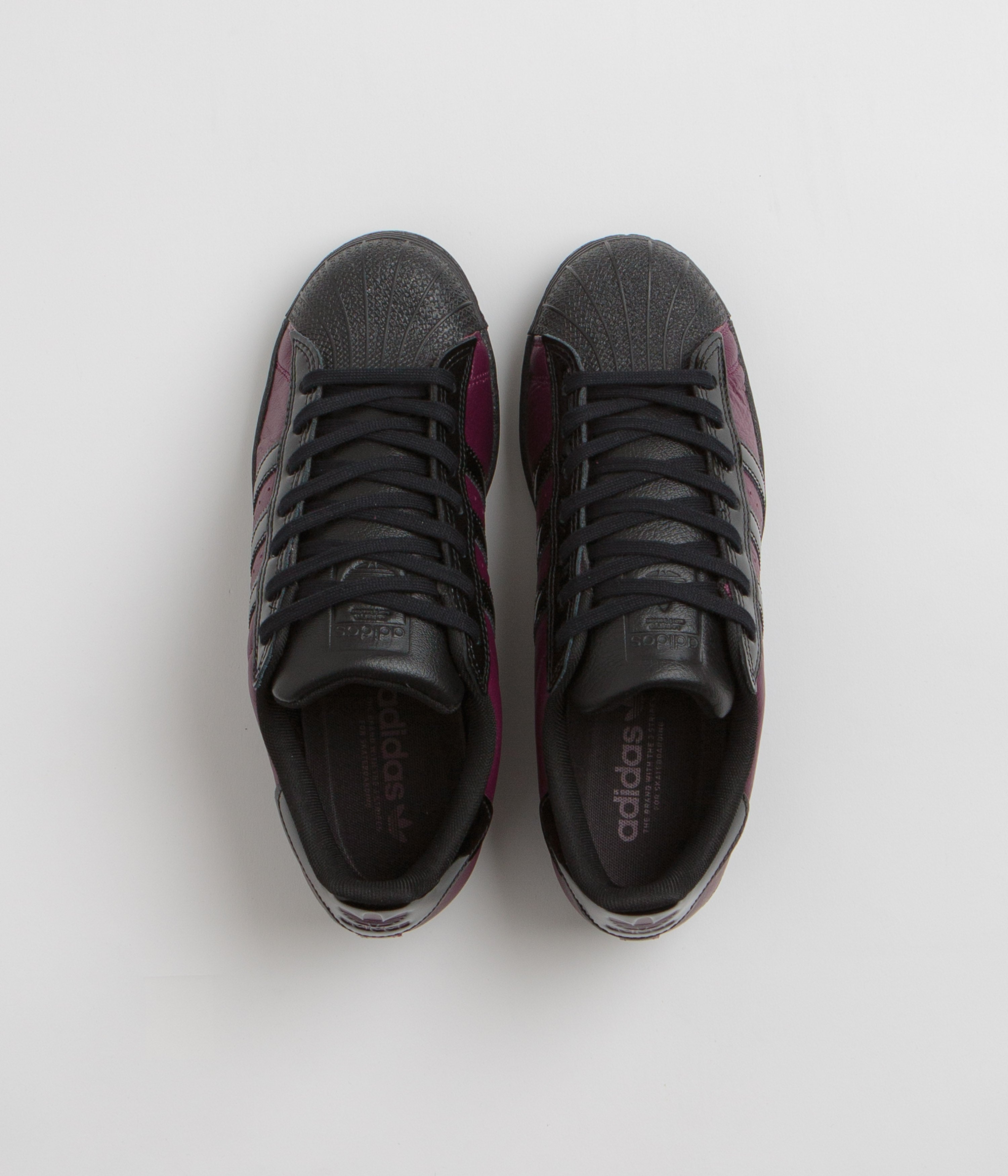 Adidas x Marcos Montoya Superstar ADV Shoes - Red Night / Core Black / Red Night