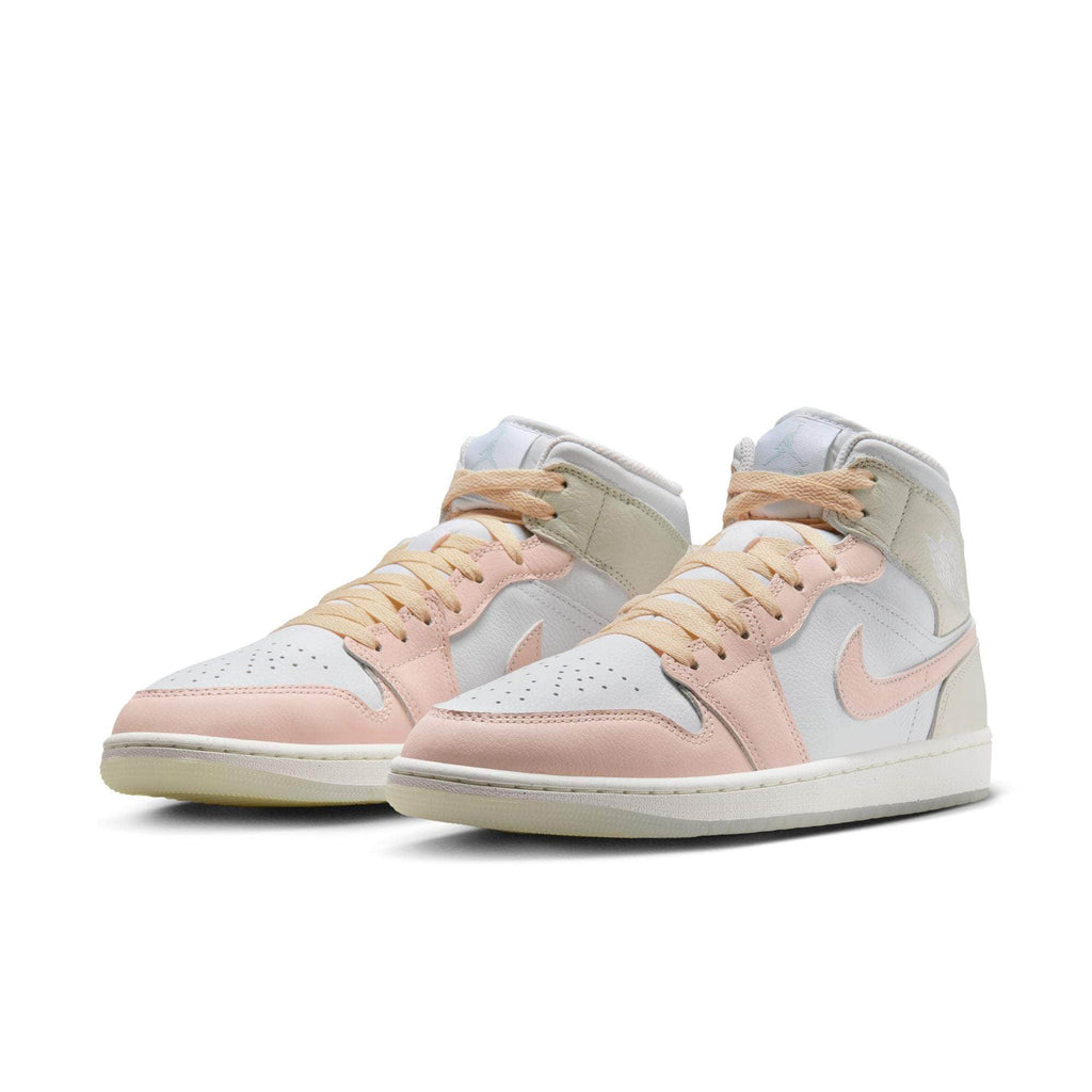 Air Jordan 1 Mid SE "White Sea Glass Glacier Blue Guava Ice" - Men's