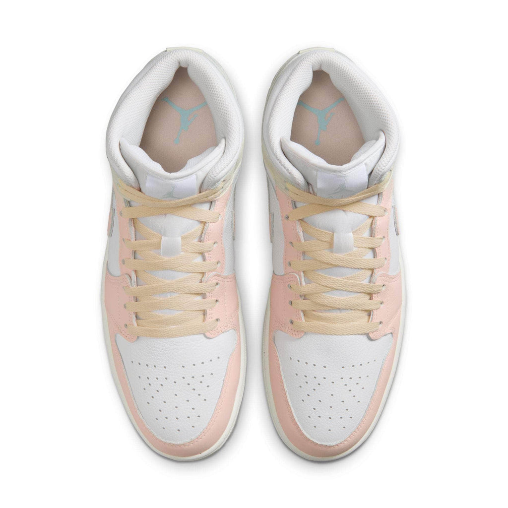 Air Jordan 1 Mid SE "White Sea Glass Glacier Blue Guava Ice" - Men's