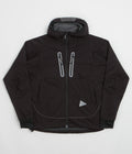 and wander Alpha Air Full Zip Hoodie - Black
