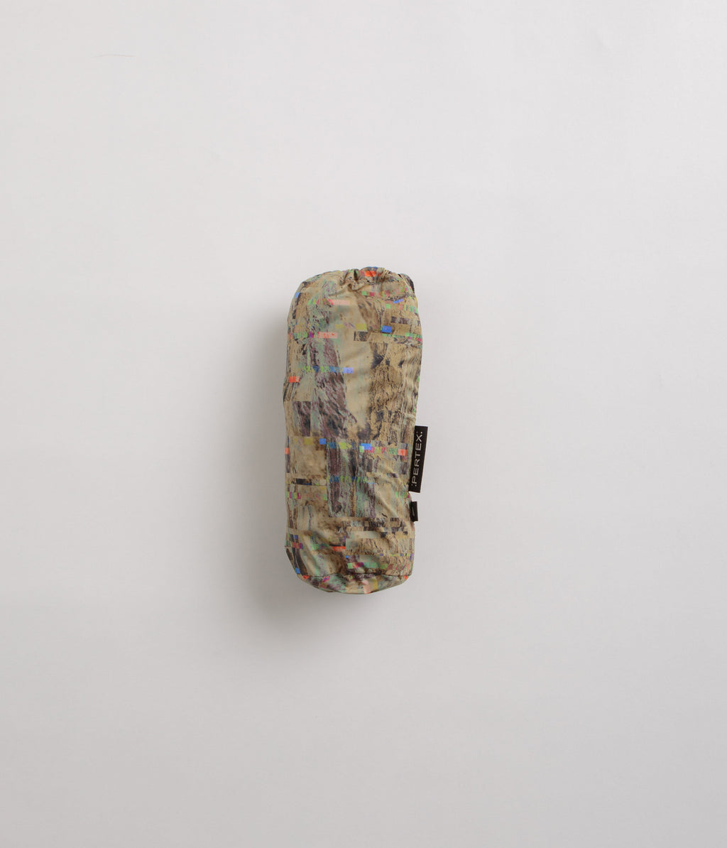 and wander Pertex Printed Wind T-Shirt - Beige