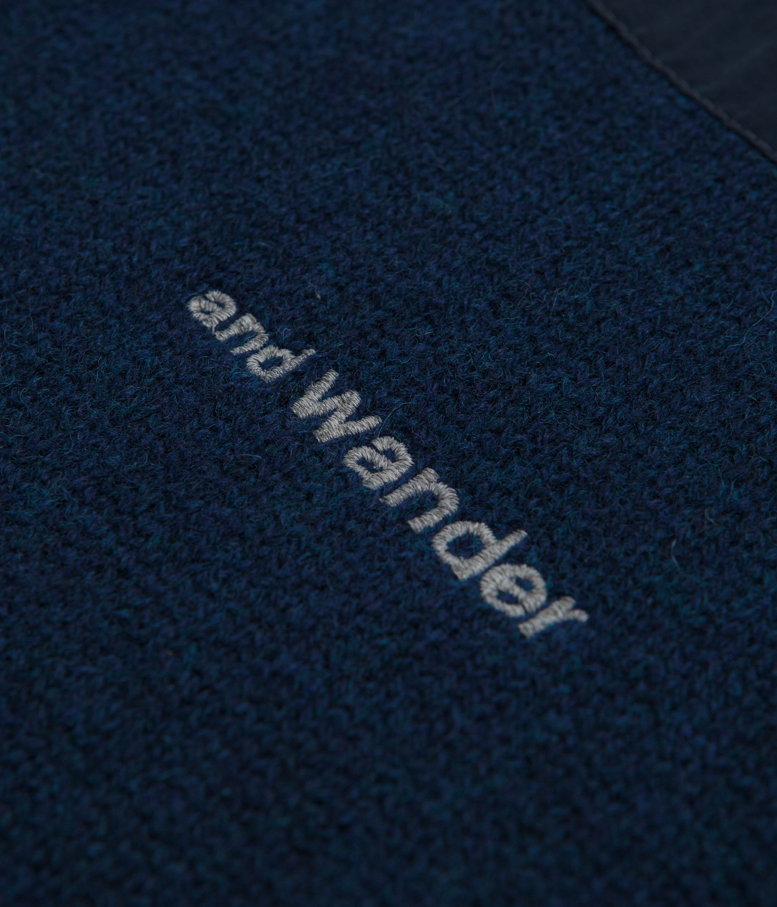 and wander Shetland Wool Sweatshirt - Blue