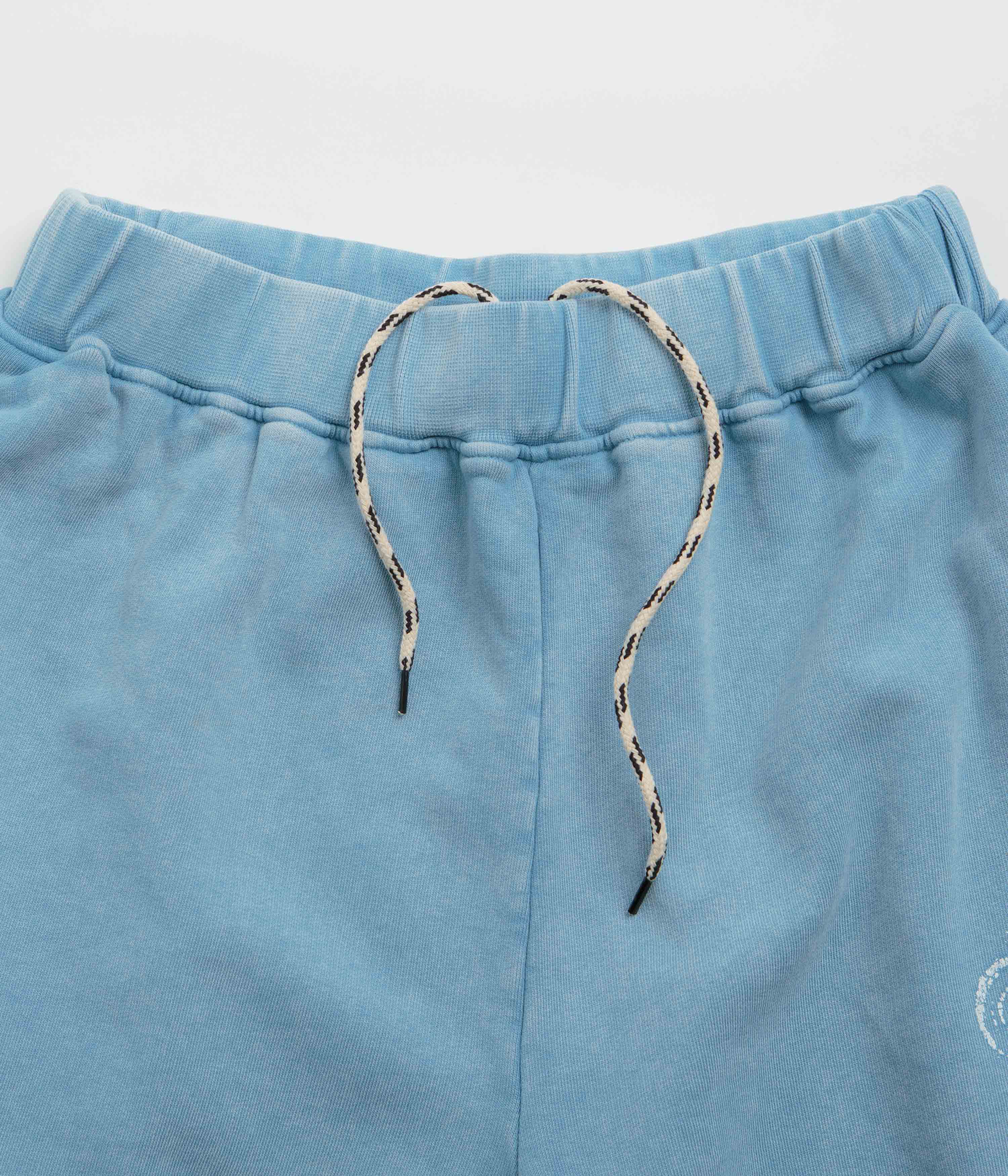 Aries Aged Ancient Column Sweat Shorts - Pale Blue