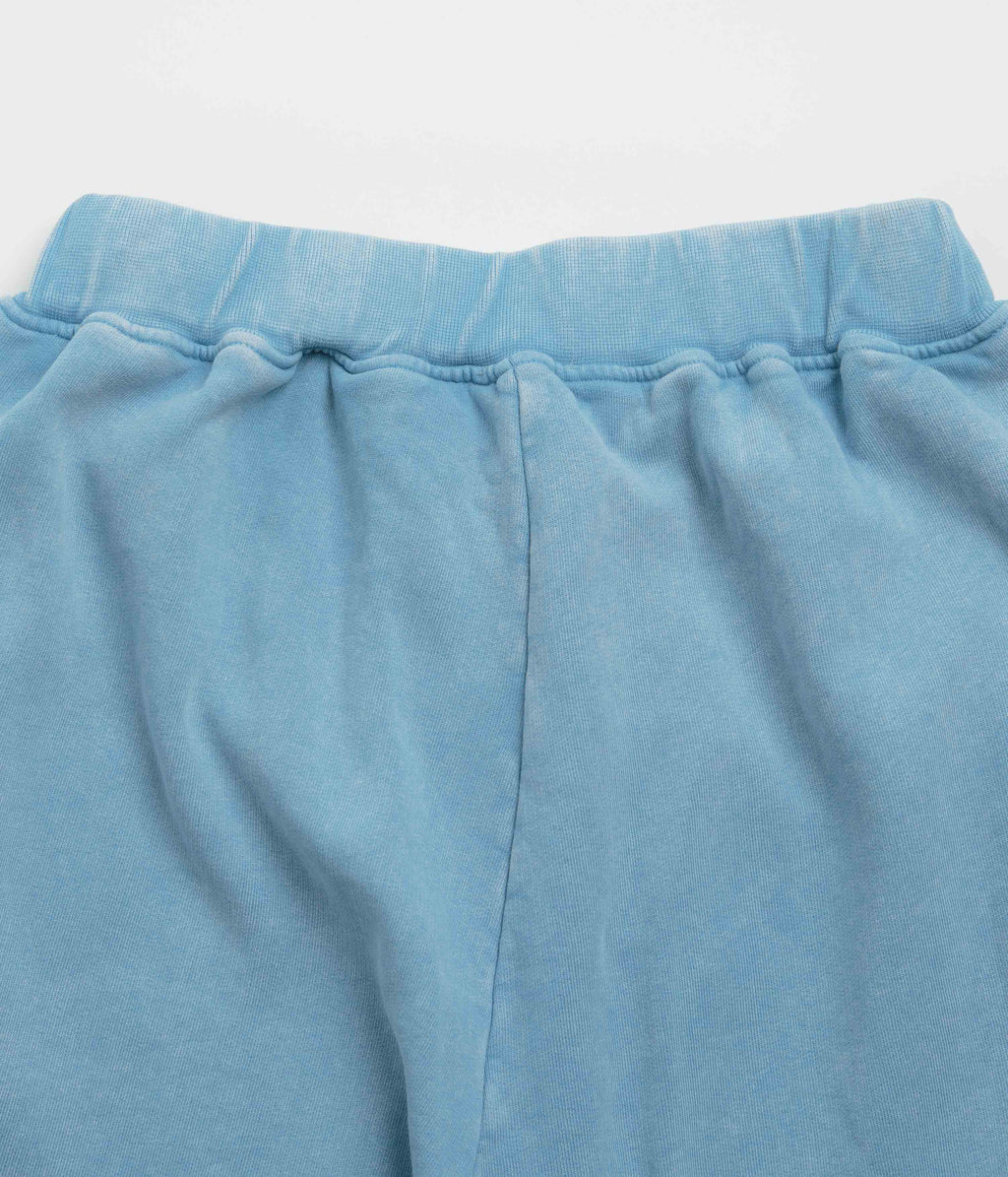 Aries Aged Ancient Column Sweat Shorts - Pale Blue