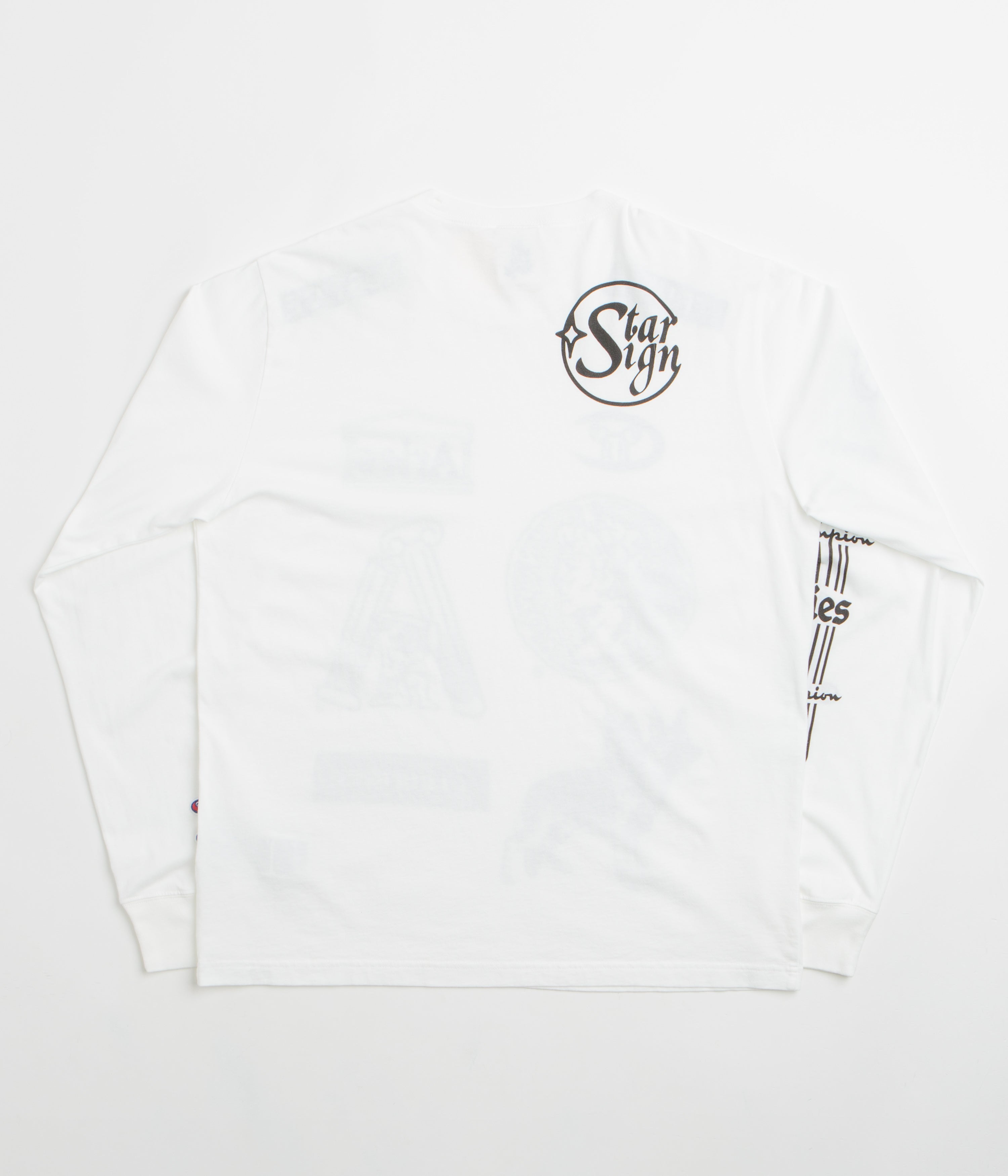 Champion x Aries Sponsor Long Sleeve T-Shirt - White