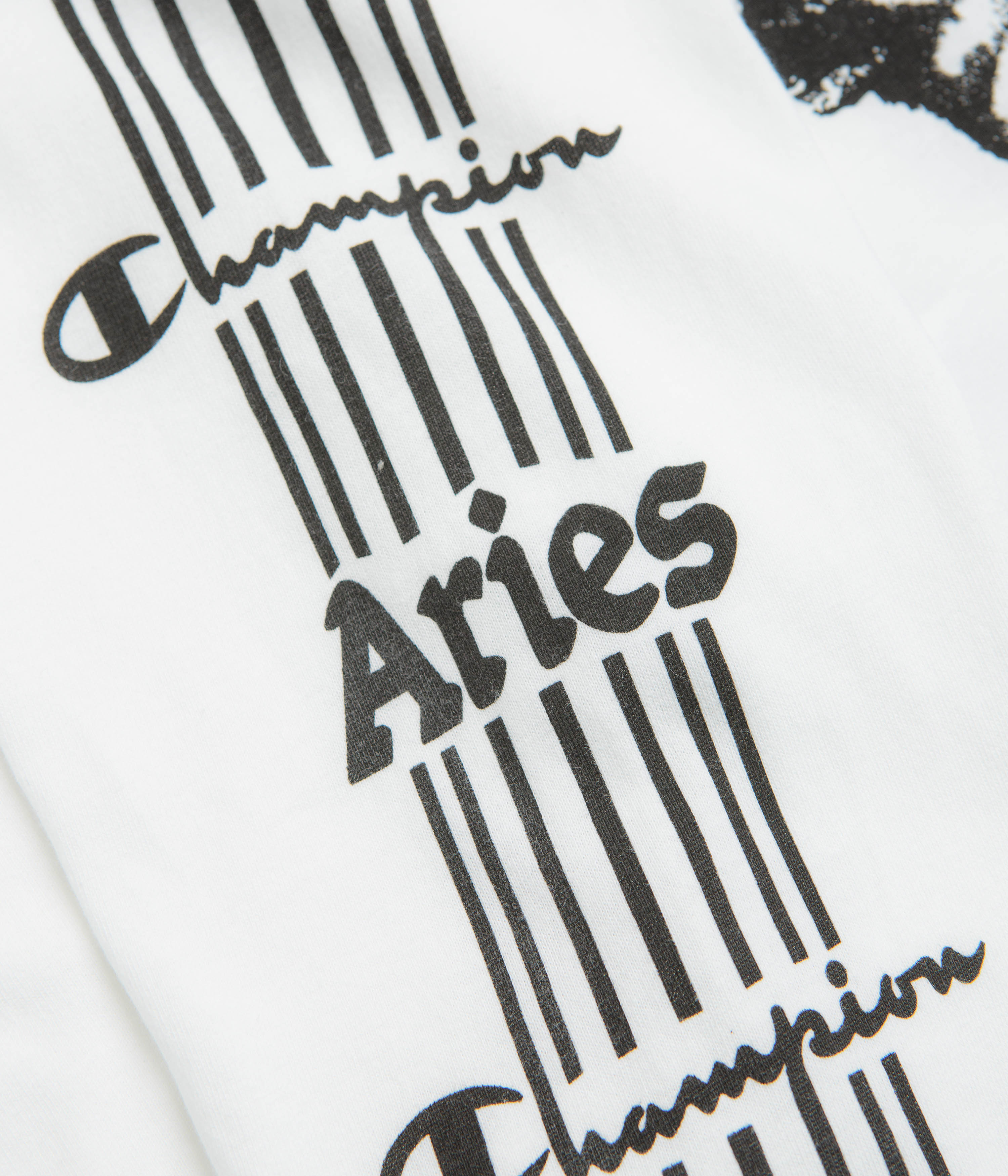 Champion x Aries Sponsor Long Sleeve T-Shirt - White